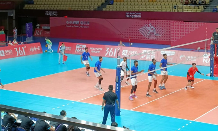 Asian Games ವಾಲಿಬಾಲ್‌: ಕ್ವಾರ್ಟರ್‌ ಫೈನಲ್‌ ಪ್ರವೇಶಿಸಿದ ಭಾರತ