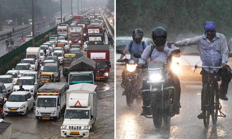 Heavy Rain: ದೆಹಲಿಯಲ್ಲಿ ಭಾರಿ ಮಳೆ… ತಗ್ಗು ಪ್ರದೇಶಗಳು ಜಲಾವೃತ, ಟ್ರಾಫಿಕ್ ಜಾಮ್…