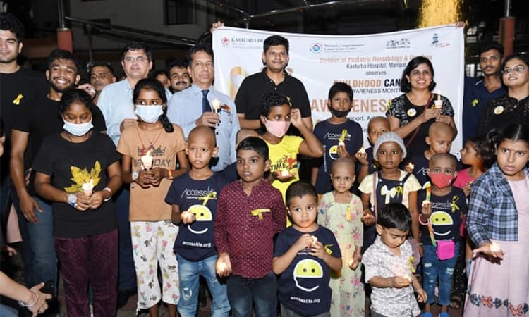 KMC Manipal; ಬಾಲ್ಯದ ಕ್ಯಾನ್ಸರ್ ಜಾಗೃತಿ ಮಾಸ: ಮೇಣದ ಬತ್ತಿ ನಡಿಗೆ