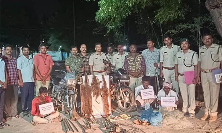 Kalaburagi; ವನ್ಯಜೀವಿ ಬೇಟೆಗಾರರ ಬಂಧನ: ಚರ್ಮ, ಹಲ್ಲು, ಉಗುರು ಜಪ್ತಿ