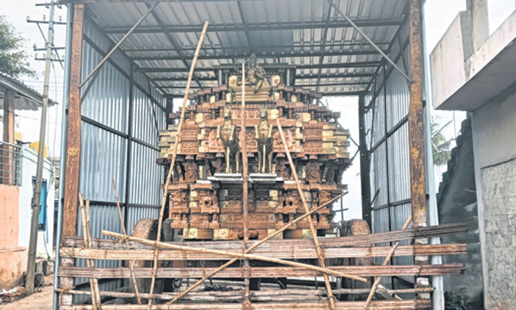 Biligiriranganabetta: ಕೋಟಿ ವೆಚ್ಚದ ಬಿಳಿಗಿರಿರಂಗನ ದೊಡ್ಡ ರಥಕ್ಕೆ ರಕ್ಷಣೆಯೇ ಇಲ್ಲ!
