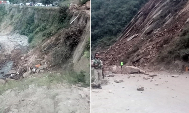 Jammu & Kashmir: ಗುಡ್ಡ ಜರಿದು ಟ್ರಕ್ ಮೇಲೆ ಉರುಳಿ ಬಿದ್ದ ಬಂಡೆಕಲ್ಲು: ನಾಲ್ವರು ಮೃತ್ಯು
