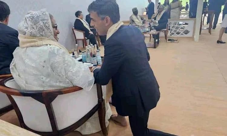 Viral Photo: ಬಾಂಗ್ಲಾ ಪ್ರಧಾನಿ ಜೊತೆ ಬ್ರಿಟನ್ ಪ್ರಧಾನಿ ನಡೆಗೆ ವ್ಯಾಪಕ ಶ್ಲಾಘನೆ
