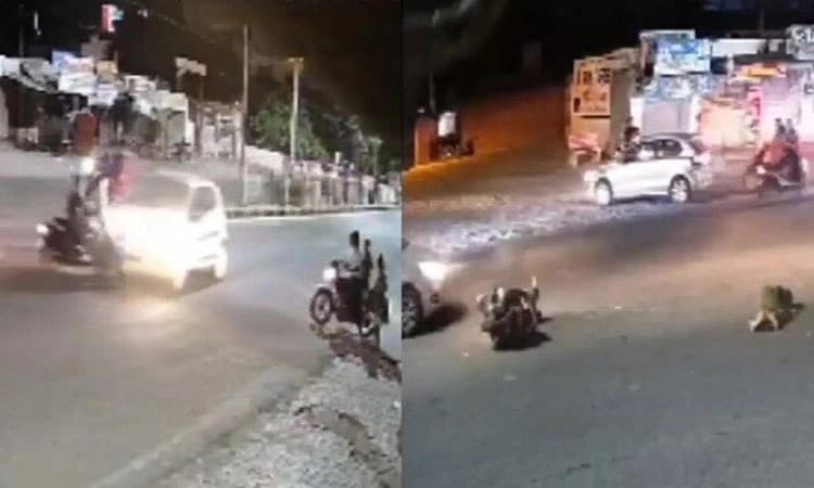 Hit & Run: ಕಾರು ಢಿಕ್ಕಿಯ ರಭಸಕ್ಕೆ ಪೀಸ್‌ ಪೀಸ್‌ ಆದ ಸ್ಕೂಟರ್;‌ ಮಹಿಳೆ ಗಂಭೀರ