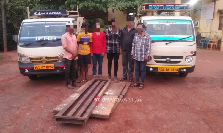Sirsi: ಕಬ್ಬಿಣದ ಗೇಟು ಕಳ್ಳತನ; ಐವರ ಬಂಧನ