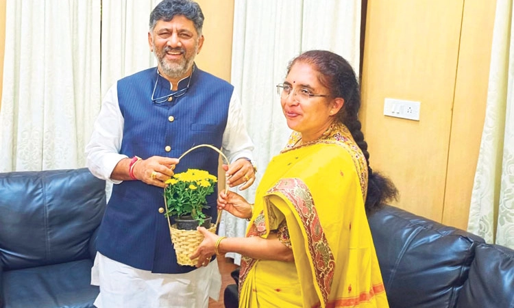 Karnataka Politics: ಡಿಕೆ ಶಿವಕುಮಾರ್ ಭೇಟಿ ಮಾಡಿದ ತೇಜಸ್ವಿನಿ ಅನಂತಕುಮಾರ್