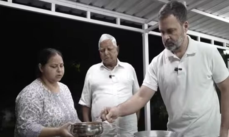 ಜನಿವಾರಧಾರಿ ರಾಹುಲ್‌ರಿಂದ ಮಟನ್‌ ಸ್ವೀಕಾರ: BJP ಟೀಕೆ