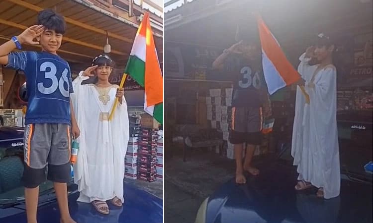 Independence Day: ಸೌದಿ ಅರೇಬಿಯಾದ ರಸ್ತೆಯಲ್ಲಿ ತ್ರಿವರ್ಣ ಧ್ವಜ ಹಾರಾಟ