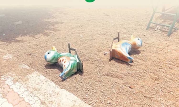 ಪಾಳು ಬಿದ್ದ ಅಮೀನಗಡ ಉದ್ಯಾನವನ; ಸಾರ್ವಜನಿಕರ ಆಕ್ರೋಶ