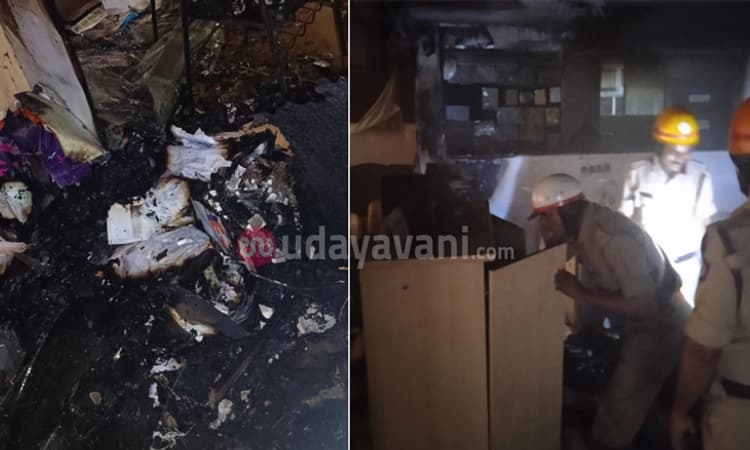ಬಾವುಟಗುಡ್ಡೆ: ಕಟ್ಟಡದಲ್ಲಿ ಬೆಂಕಿ‌ ಅವಘಡ… ವಸ್ತುಗಳು ಸುಟ್ಟು ಕರಕಲು
