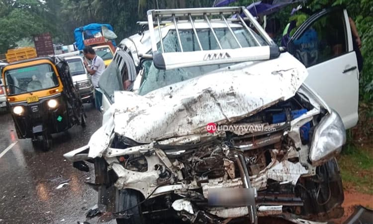 Vitla: ಕಾರು – ಟಿಪ್ಪರ್ ಲಾರಿ ಢಿಕ್ಕಿ; ನಾಲ್ವರು ಗಂಭೀರ