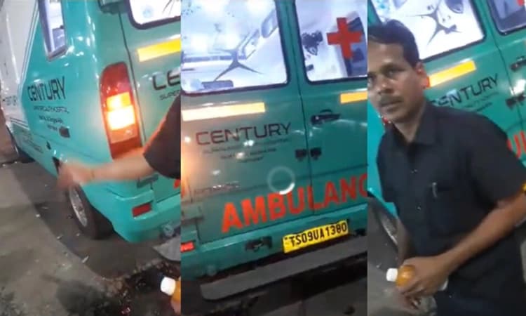 ಹೋಟೆಲಲ್ಲಿ ತಿಂಡಿ ತಿನ್ನಲು ಎಮರ್ಜೆನ್ಸಿ ಸೈರನ್ ಹಾಕಿ ಬಂದ ಆಂಬ್ಯುಲೆನ್ಸ್ ಚಾಲಕ…