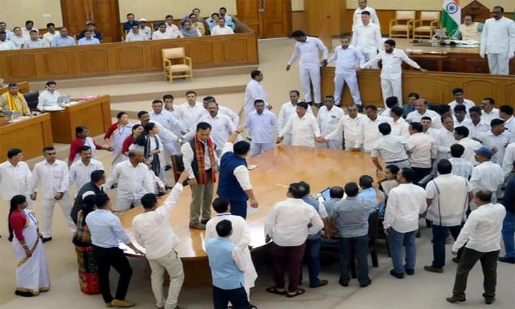 Tripura: ತ್ರಿಪುರಾ ವಿಧಾನಸಭೆಯಲ್ಲಿ ಕೋಲಾಹಲ
