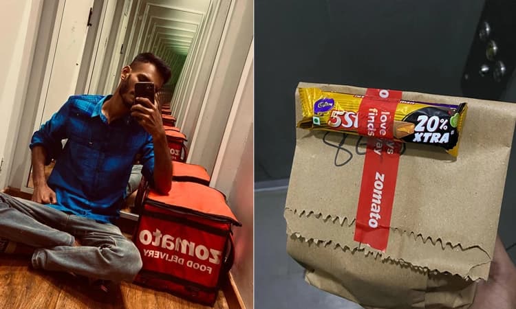 ತನ್ನ ಗ್ರಾಹಕರಿಗೆ ಚಾಕೋಲೆಟ್ ನೀಡಿ ಹುಟ್ಟುಹಬ್ಬ ಆಚರಿಸಿಕೊಂಡ ಝೊಮ್ಯಾಟೋ ಸಿಬ್ಬಂದಿ