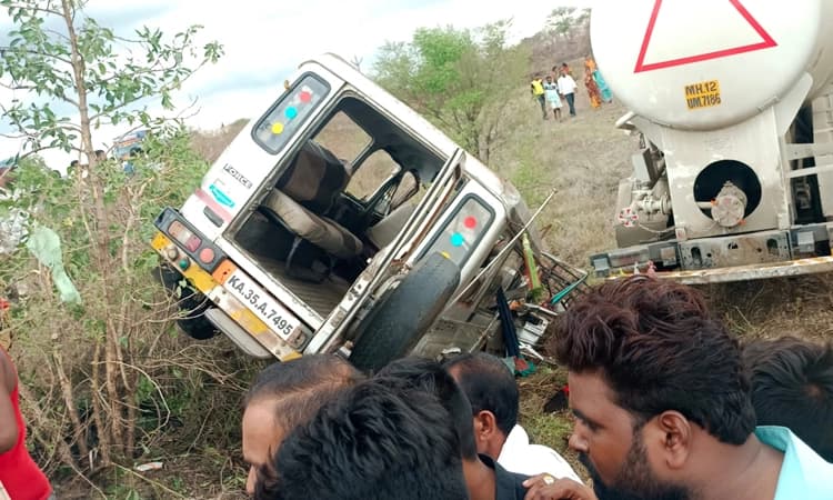 ಸೊಲ್ಲಾಪುರದ ಅಕ್ಕಲಕೋಟೆ ಬಳಿ ಭೀಕರ ರಸ್ತೆ ಅಪಘಾತ: ಆಳಂದದ ಮಹಿಳೆ, ಮಗು ಸೇರಿ 6 ಮಂದಿ ಮೃತ್ಯು