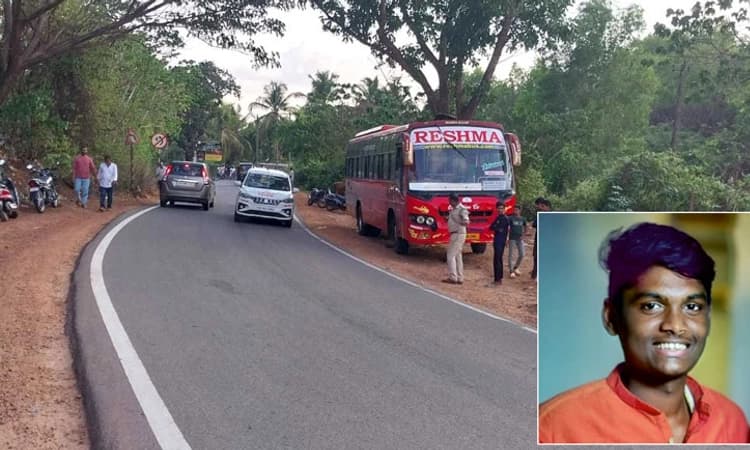 Road Mishap: ಹೆಲ್ಮೆಟ್‌ ಧರಿಸಿದ್ದರೂ ಬಸ್‌ಗೆ ಬಲಿಯಾದ ಬೈಕ್‌ ಸವಾರ