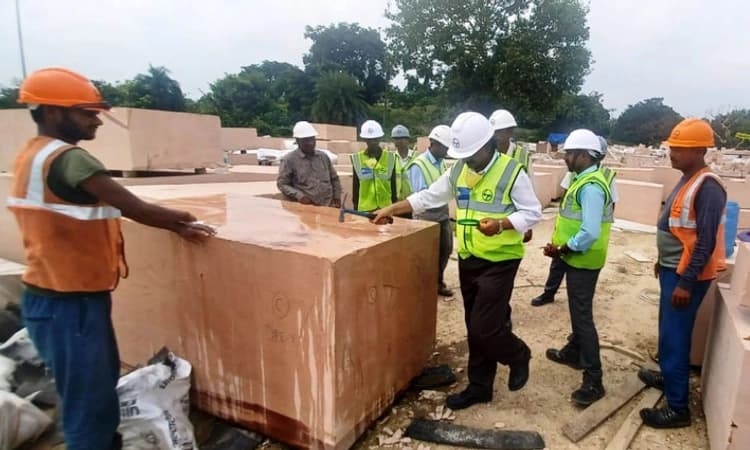 KGF ಸಂಸ್ಥೆಯಿಂದ ರಾಮಮಂದಿರ ನಿರ್ಮಾಣಕ್ಕೆ ಬಳಸುವ ಕಲ್ಲುಗಳ ಪರೀಕ್ಷೆ