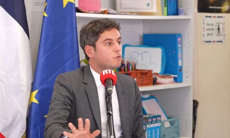 France; ಕಿರಿಯ ಮತ್ತು ಮೊದಲ ಸಲಿಂಗಕಾಮಿ ಪ್ರಧಾನಿಯಾಗಿ ಗೇಬ್ರಿಯಲ್ ಅಟ್ಟಲ್