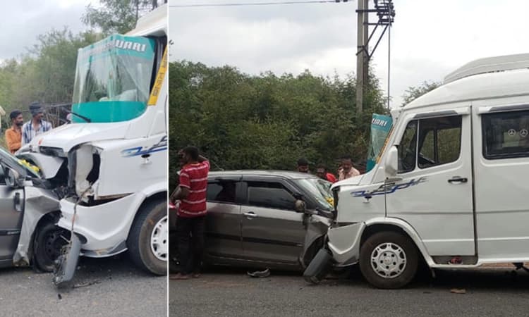 Kollegala: ಕಾರು- ಟಿಟಿ ವಾಹನ ಮುಖಾಮುಖಿ ಡಿಕ್ಕಿ; 10ಕ್ಕೂ ಹೆಚ್ಚು ಮಂದಿಗೆ ಗಾಯ