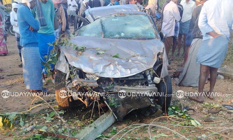Gundlupete: ವಿದ್ಯುತ್ ಕಂಬಕ್ಕೆ ‌ಗುದ್ದಿದ್ದ ಕಾರು: ಸ್ಥಳದಲ್ಲೇ ‌ಇಬ್ಬರು ಸಾವು