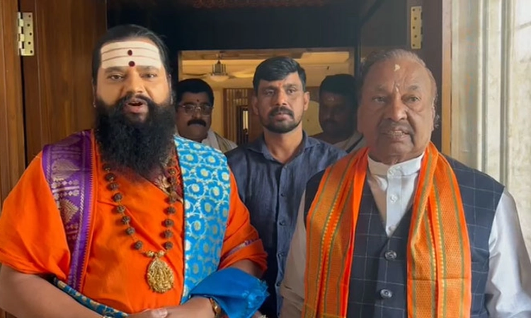 Shimoga; ಈಶ್ವರಪ್ಪ ಮನಸ್ಸಿನ ನೋವು ಬೇಗ ಪರಿಹಾರವಾಗಲಿ: ಆನಂದ ಗುರೂಜಿ