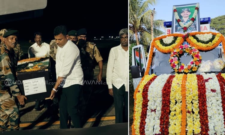 Mangaluru: ಹುಟ್ಟೂರಿನತ್ತ ಯೋಧ ಅನೂಪ್ ಪಾರ್ಥಿವ ಶರೀರ… ಸಂಸದರಿಂದ ಅಂತಿಮ ನಮನ