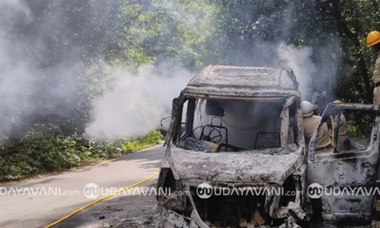 Kudremukh: ಹೊತ್ತಿ ಉರಿದ ಟೆಂಪೋದಲ್ಲಿದ್ದದ್ದು ಕಟಪಾಡಿ ಮೂಲದ 8 ಕುಟುಂಬಗಳು  