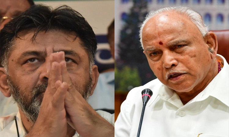 ಈಶ್ವರಪ್ಪ ದೂರು ಹಿನ್ನೆಲೆ : ಯಡಿಯೂರಪ್ಪರ ರಾಜೀನಾಮೆಗೆ ಒತ್ತಾಯಿಸಿದ ಡಿಕೆಶಿ