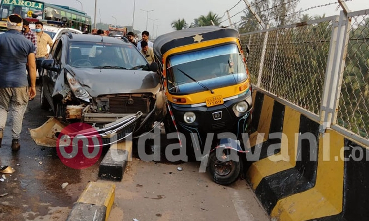 ನೇತ್ರಾವತಿ ಸೇತುವೆಯಲ್ಲಿ ಕಾರು- ರಿಕ್ಷಾ ಅಪಘಾತ: ರಿಕ್ಷಾ ಚಾಲಕ ದಾರುಣ ಸಾವು