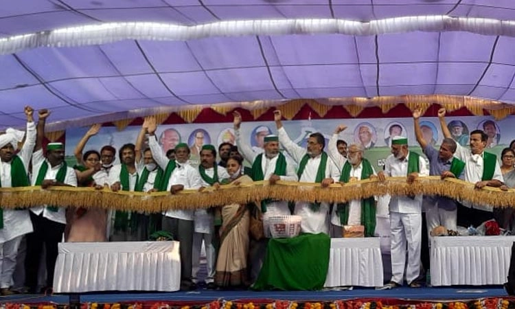 ಶಿವಮೊಗ್ಗದಲ್ಲಿ ರೈತ ಮಹಾಪಂಚಾಯತ್ : ರಾಕೇಶ್ ಟಿಕಾಯತ್ ಭಾಗಿ