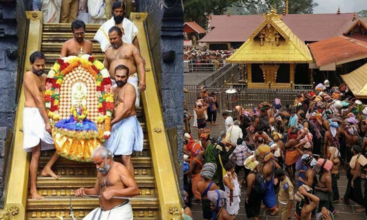 ಕೇರಳ: ಉತ್ರಂ ಹಬ್ಬಕ್ಕೆ ಬಾಗಿಲು ತೆರೆದ ಶಬರಿಮಲೆ ದೇವಾಲಯ