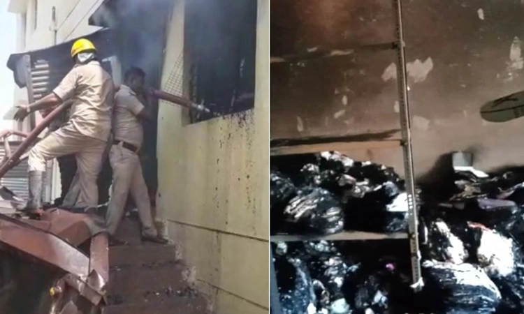 ಇಂಡಿ ಪುರಸಭೆ ತಾತ್ಕಾಲಿಕ ಕಟ್ಟಡದಲ್ಲಿ ವಿದ್ಯುತ್ ಶಾರ್ಟ್ ಸರ್ಕ್ಯೂಟ್ : ದಾಖಲೆಗಳು ಭಸ್ಮ