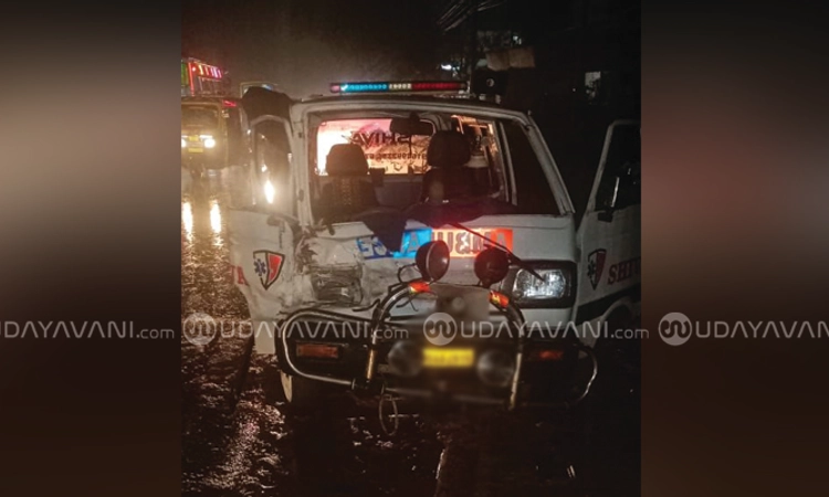 Puttur: ಆಂಬ್ಯುಲೆನ್ಸ್-ಪಿಕಪ್ ನಡುವೆ ಢಿಕ್ಕಿ: ಹಸುಳೆಗೆ ಗಾಯ