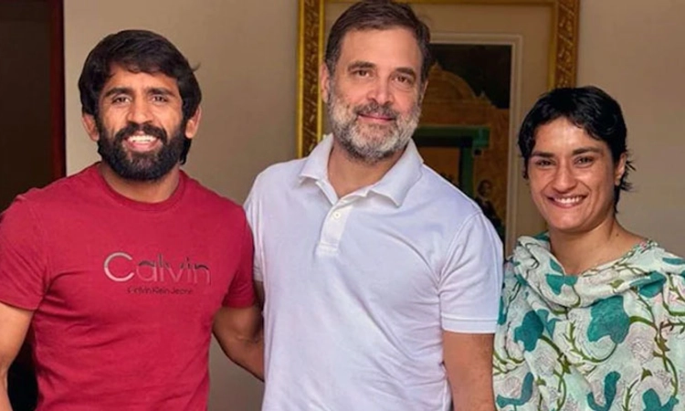 Politics; ಕಾಂಗ್ರೆಸ್‌ ಪಕ್ಷಕ್ಕೆ ಸೇರ್ಪಡೆಯಾಗಲಿದ್ದಾರೆ ವಿನೇಶ್‌ ಫೋಗಾಟ್‌,ಬಜರಂಗ್‌ ಪೂನಿಯಾ