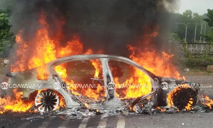 Surathkal: ಚಲಿಸುತ್ತಿರುವಾಗಲೇ ಬೆಂಕಿಗೆ ಆಹುತಿಯಾದ ಕಾರು