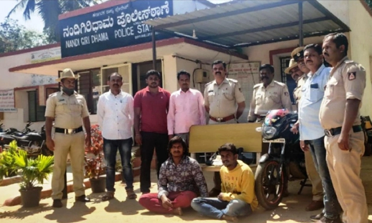 ನಂದಿಯ ಶ್ರೀ ಭೋಗನಂದೀಶ್ವರ ದೇವಾಲಯದಲ್ಲಿ ಹುಂಡಿ ಹಣ ಕದ್ದಿದ್ದ ಆರೋಪಿಗಳ ಬಂಧನ