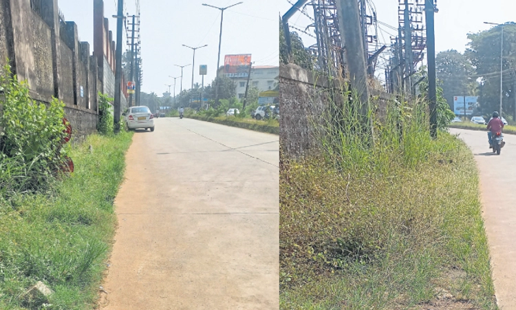 Mangaluru: ಬೊಂದೇಲ್‌-ಕಾವೂರು ರಸ್ತೆಯಲ್ಲಿಲ್ಲ ಫುಟ್‌ಪಾತ್‌