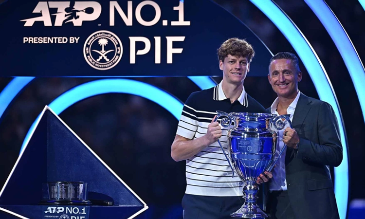 ATP Rankings; ಸಿನ್ನರ್‌ಗೆ ವರ್ಷಾಂತ್ಯದ ನಂ.1 ರ್‍ಯಾಂಕ್‌ ಟ್ರೋಫಿ