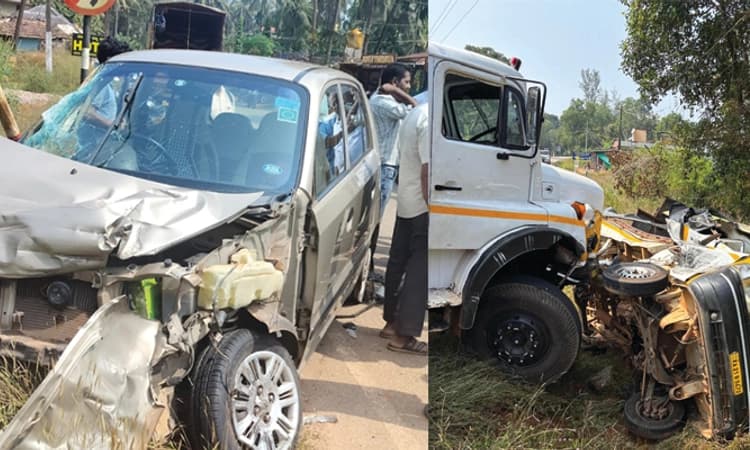 Thekkatte: ಹುಣ್ಸೆಮಕ್ಕಿ; ಟಿಪ್ಪರ್‌ ಲಾರಿ ಚಾಲಕನ ಓವರ್‌ ಟೇಕ್‌ ಅವಾಂತರ