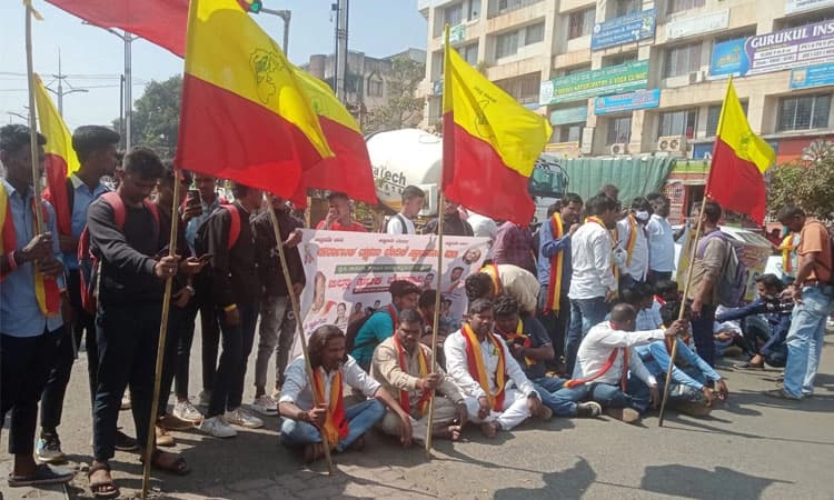 ಕಾಲೇಜಿನಲ್ಲಿ ಕನ್ನಡ ಧ್ವಜ ಹಿಡಿದು ಕುಣಿಯುವಾಗ ವಿದ್ಯಾರ್ಥಿ ಮೇಲೆ ಹಲ್ಲೆ