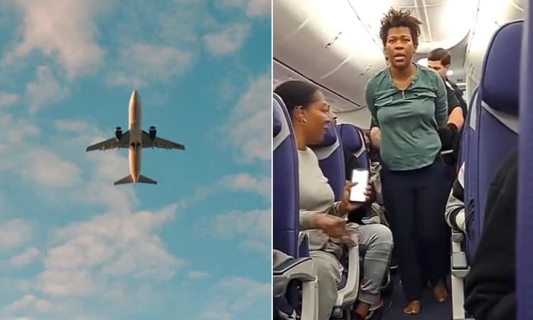37,000 ಅಡಿ ಎತ್ತರದಲ್ಲಿ ಹಾರುತ್ತಿದ್ದ ವಿಮಾನದ ಬಾಗಿಲು ತೆರೆಯಲು ಹೋದ ಮಹಿಳೆ… ಮುಂದೇನಾಯ್ತು?