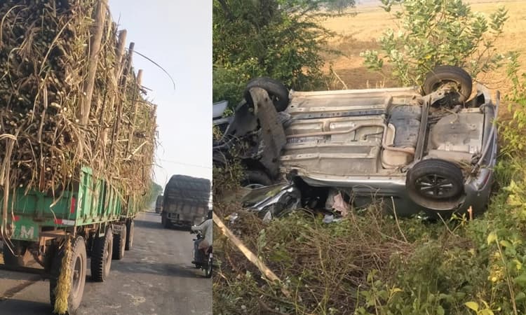 ಕಾರು ಅಪಘಾತ: ಅಯ್ಯಪ್ಪ ಸ್ವಾಮಿ ಮಾಲಾಧಾರಣೆಗೆ ತೆರಳುತ್ತಿದ್ದ ವ್ಯಕ್ತಿ ಸಾವು, ಇಬ್ಬರಿಗೆ ಗಾಯ