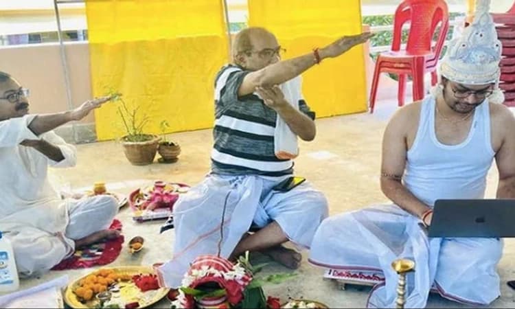 ವರ್ಕ್ ಫ್ರಮ್ ಹೋಮ್ ಎಫೆಕ್ಟ್… : ಅತ್ತ ಮದುವೆ ನಡೆಯುತ್ತಿದ್ದರೆ ಇತ್ತ ಲ್ಯಾಪ್ ಟಾಪ್ ನಲ್ಲೇ ಬ್ಯುಸಿಯಾದ ವರ