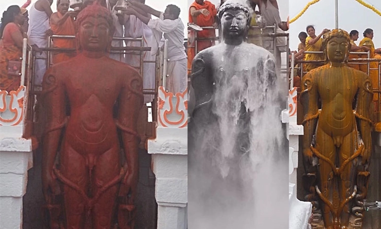 ಹುಣಸೂರು: ಗೊಮ್ಮಟಗಿರಿಯಲ್ಲಿ 73 ನೇ ವರ್ಷದ ಮಸ್ತಕಾಭಿಷೇಕದ ವೈಭವ