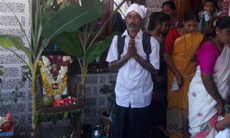 ಬಣಕಲ್: 800 ಕಿ.ಮೀ. ಕ್ರಮಿಸಿ ಶಬರಿಮಲೆಗೆ ಪಾದಯಾತ್ರೆ ಮಾಡಲು ಭಕ್ತನ ಪಣ