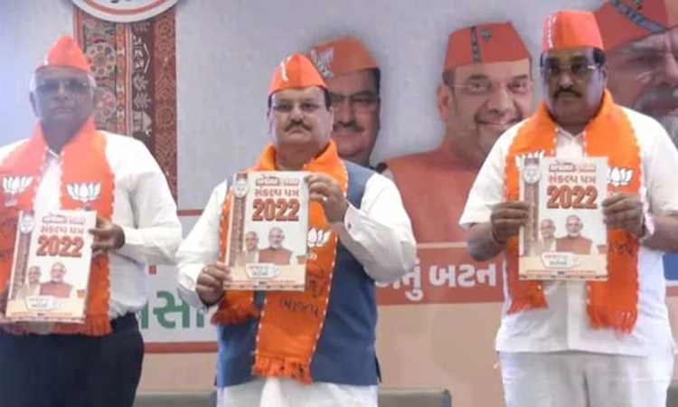 5 ವರ್ಷಗಳಲ್ಲಿ 20 ಲಕ್ಷ ಉದ್ಯೋಗ, ಸಮಾಜ ವಿರೋಧಿ ನಿಗ್ರಹ ದಳ: ಗುಜರಾತ್ ಬಿಜೆಪಿ ಪ್ರಣಾಳಿಕೆ