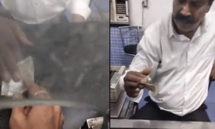 ರೈಲ್ವೆ ಟಿಕೆಟ್ ಪಡೆಯುವಾಗ ಬುಕಿಂಗ್ ಕ್ಲರ್ಕ್ ನಿಂದ ವಂಚನೆ ; ವೈರಲ್ ವಿಡಿಯೋ