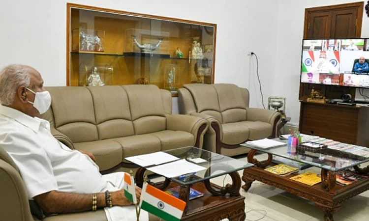 ರಾಜ್ಯದ ಕೋವಿಡ್ ಸ್ಥಿತಿಗತಿ ಬಗ್ಗೆ ಪ್ರಧಾನಿಗೆ ಮಾಹಿತಿ ನೀಡಿದ ಸಿಎಂ ಬಿಎಸ್ ವೈ