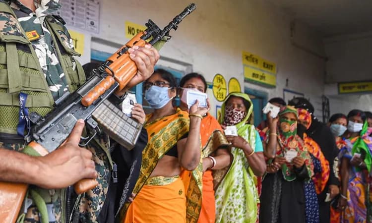 ಪಶ್ಚಿಮಬಂಗಾಳದ 44 ಕ್ಷೇತ್ರಗಳಲ್ಲಿ ಬಿರುಸಿನ ಮತದಾನ, ಬಿಗಿ ಪೊಲೀಸ್ ಬಂದೋಬಸ್ತ್