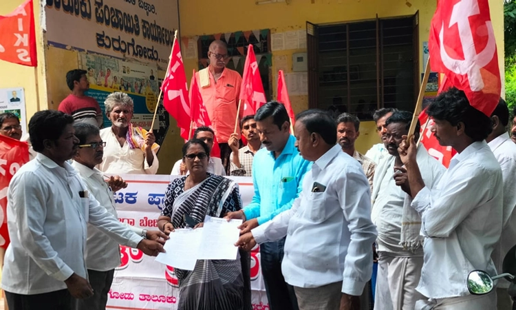 ಉದ್ಯೋಗ ಖಾತ್ರಿ ಯೋಜನೆಯನ್ನು ಸಮರ್ಪಕವಾಗಿ ಜಾರಿ ಮಾಡಿ : ರೈತ ಸಂಘ ಒತ್ತಾಯ